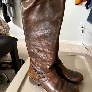 Frye leather brown boots